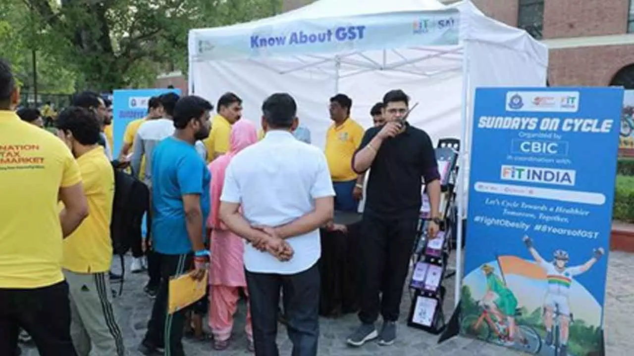 8 years of GST: CBIC celebrates ‘Sundays on Cycle’ 8 years of GST: CBIC celebrates ‘Sundays on Cycle’